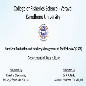 Current Status; Problems and Prospects for Seed Production of Commercially Im...