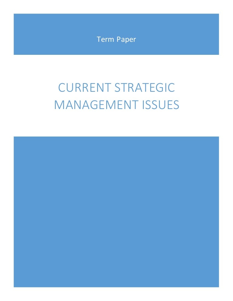 term paper on management
