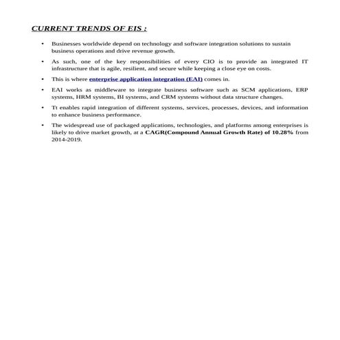 Current trendsin eis