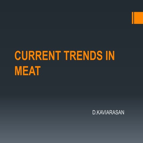 Current trends in meat 24.10.2016