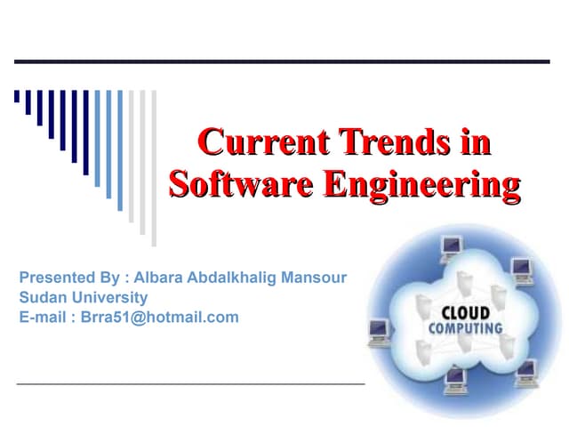 Current trends in software engineering | PPT