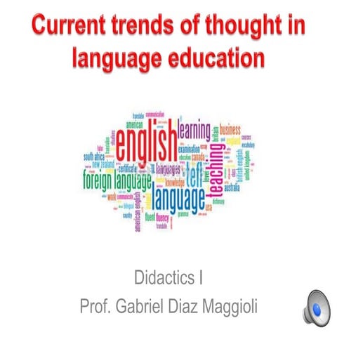 Current trends of thought in language education