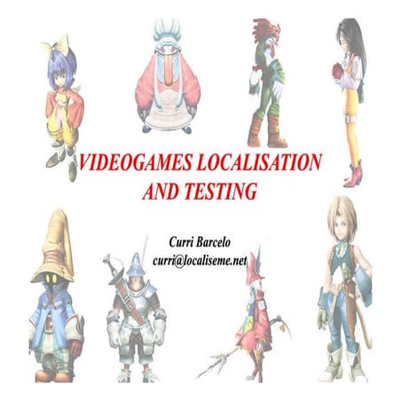 Video game Localisation and Testing