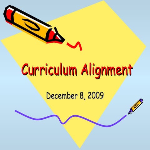 Curriculum Alignment