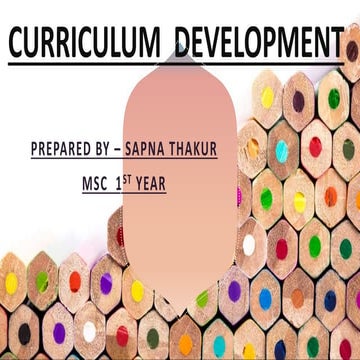 Curriculam  development