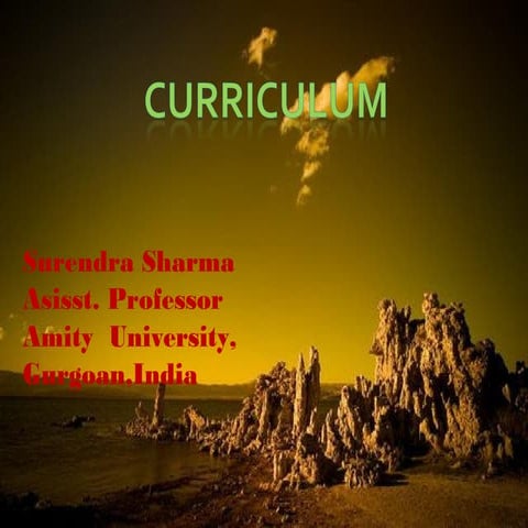 Curriculum development