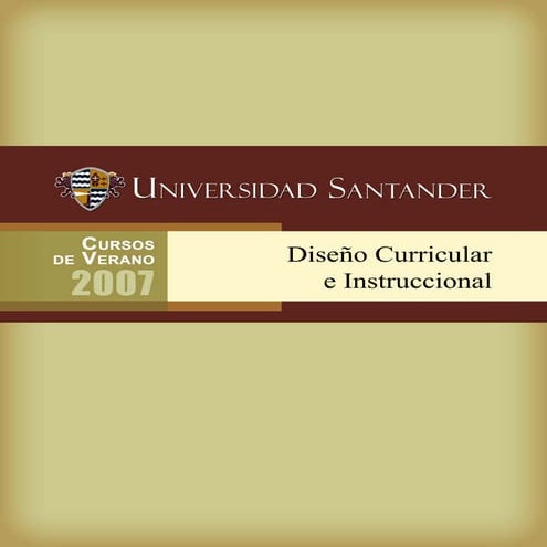 Diseño Curricular e Instruccional