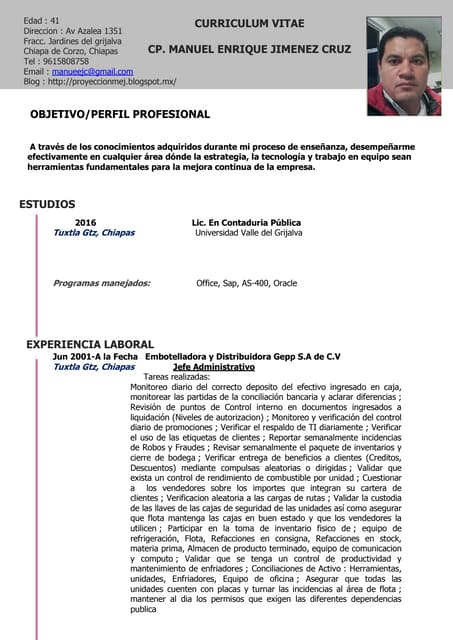CurriculumVitae