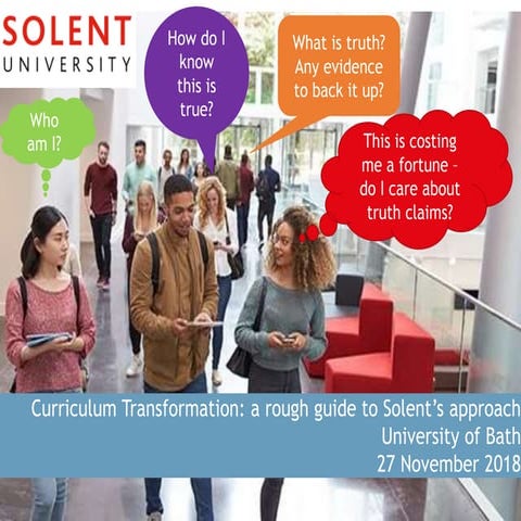Curriculum Transformation: a rough guide to Solent's approach