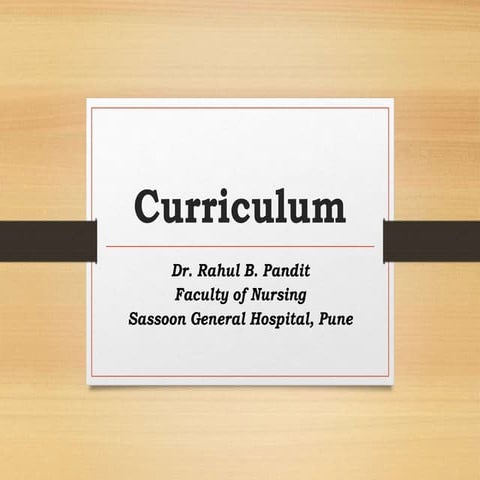 Curriculum Developmet