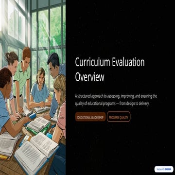 Module 5 What, Why, and How to Evaluate a Curriculum.pptx