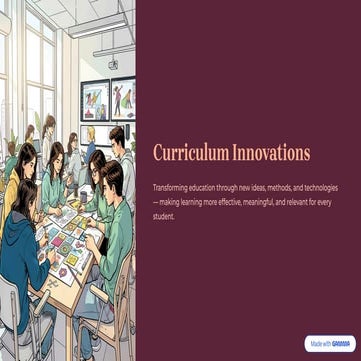 Curriculum Change and Innovation | PPTX