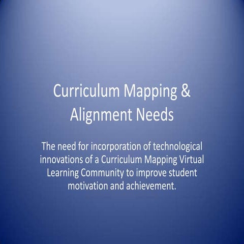 Curriculum mapping-&-alignment-power-point