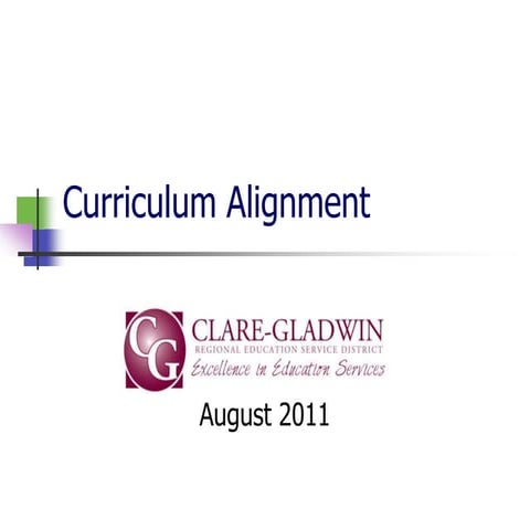 Curriculum Alignment.ppt for general physics