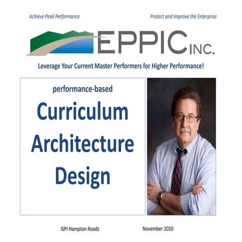 Curriculum Architecture Design - November 2010