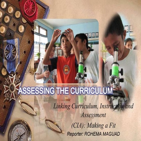 Curriculum assessment Instruction