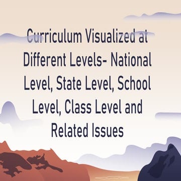 CURRICULUM AT NATIONAL STATE SCHOOL CLASS LEVEL LATEST.