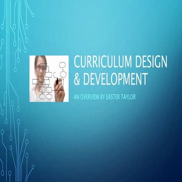 Curriculum Design & Development