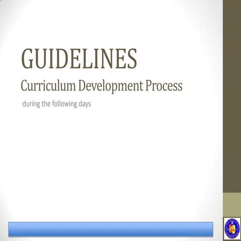 Curriculum dev