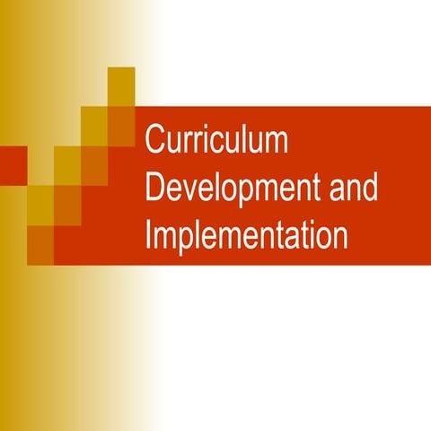 Curriculum development