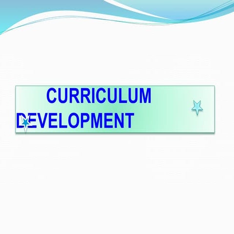 Curriculum development