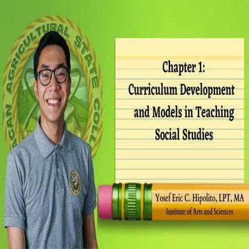 Curriculum Development and Models in Teaching Social Studies
