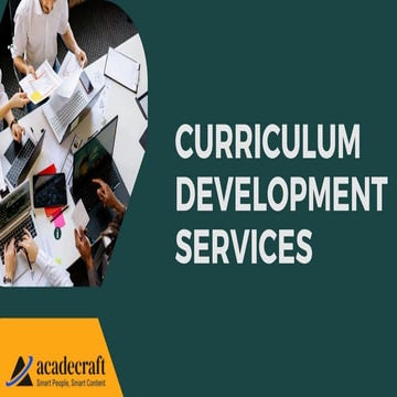 Curriculum Development Services - Acadecraft
