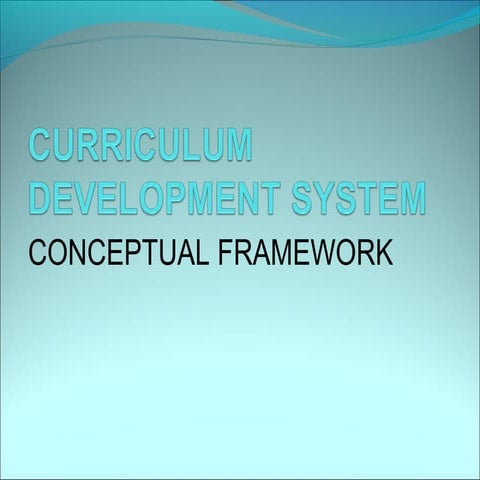 Curriculum development system