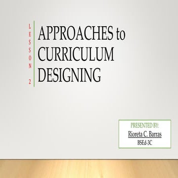 Curriculum Development