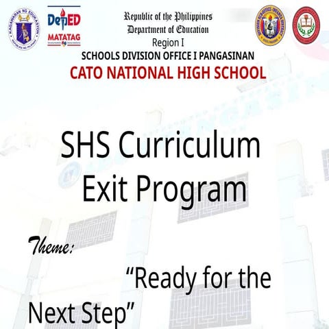 Senior High School Curriculum Exit Program: Preparing Students for the ...