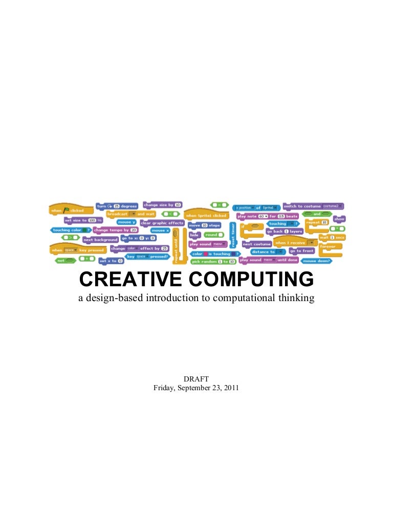 Scratch Creative Computing , Creative Computing with Scratch – HVLSI