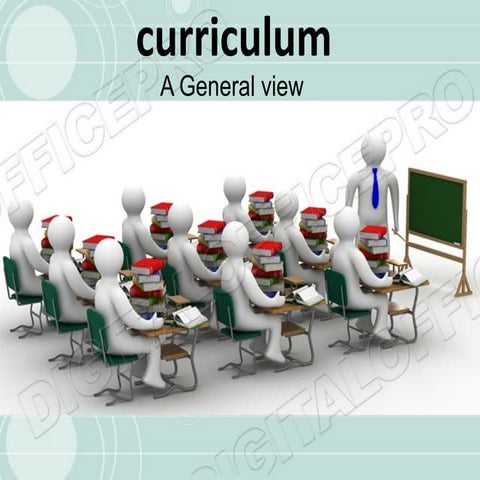 Curriculum in general