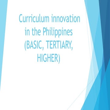Curriculum innovation in the Philippines (BASIC.pptx