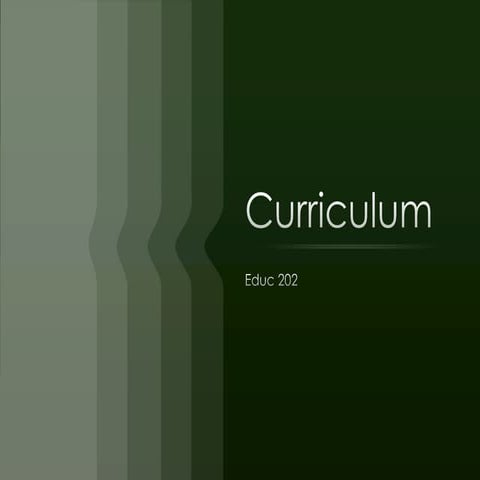 Curriculum intro