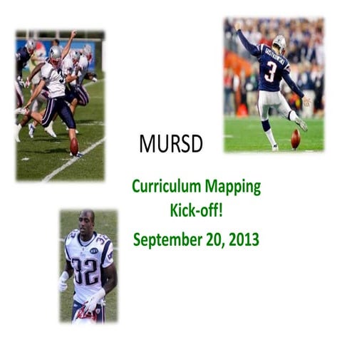 Curriculum Mapping Sept 20, 2013