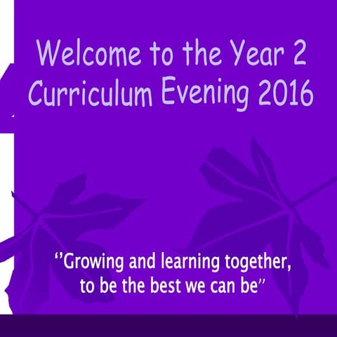 Curriculum meeting  year 2