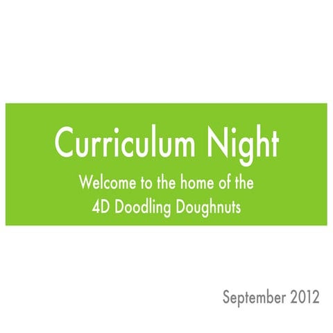 Curriculum night 2012 13