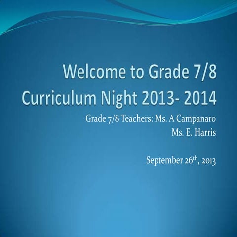 Curriculumnight2013