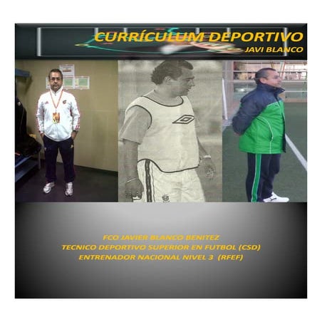 CV DEPORTIVO DE JAVI BLANCO