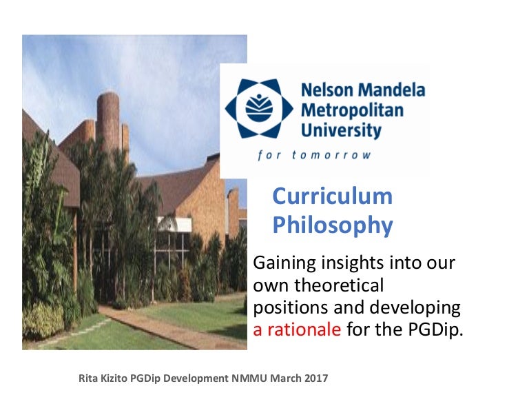 Curriculum philosophy Statement
