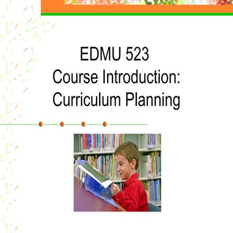 Curriculum planning edmu 523