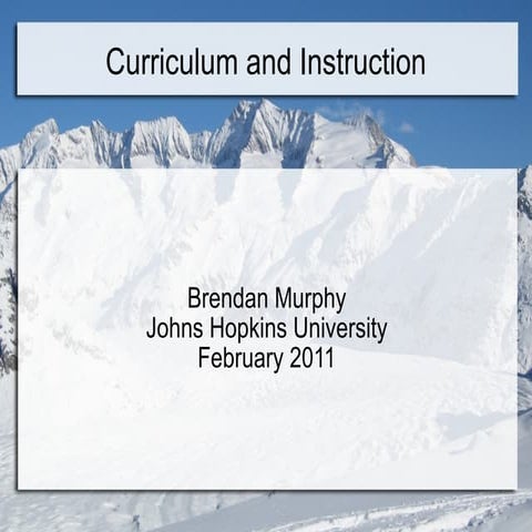 Curriculum power point