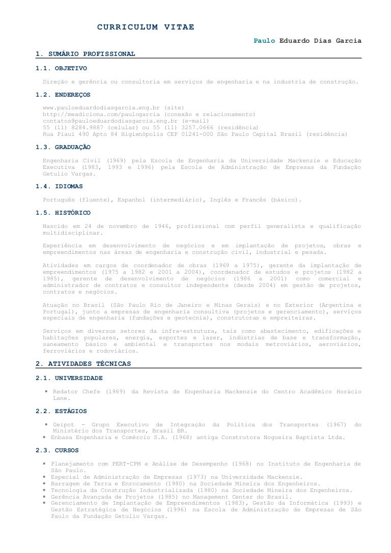 Curriculum vitae template image