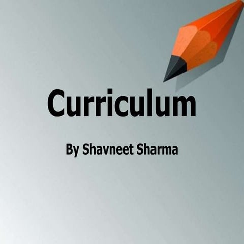 Curriculum slide