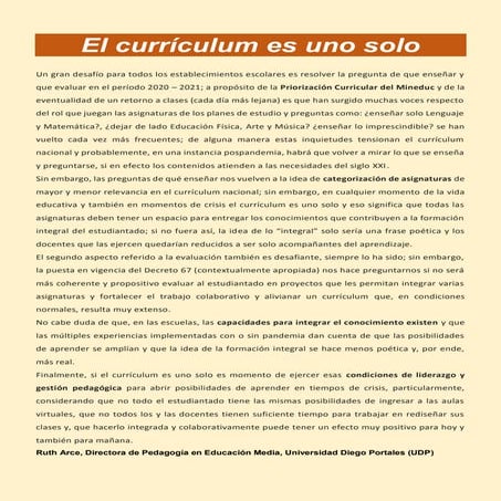 Curriculum solo