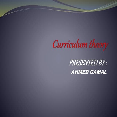 Curriculum theory
