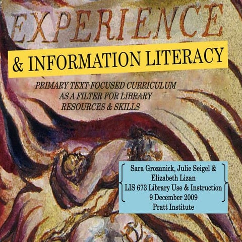 Information Literacy curriculum