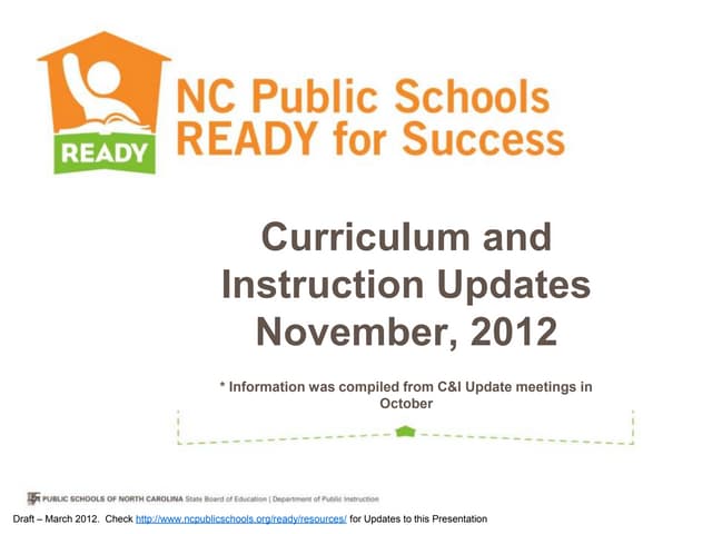 Curriculum updates for schools