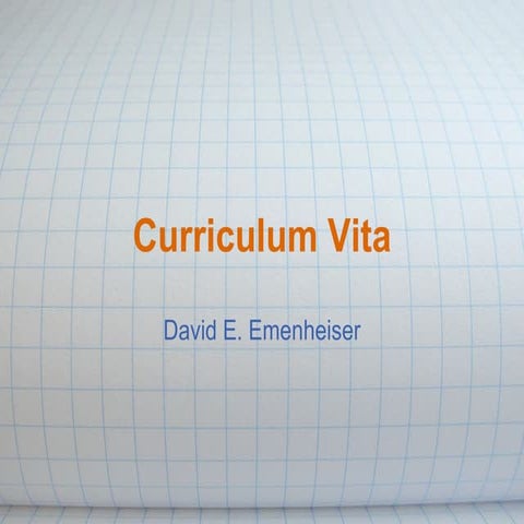 Curriculum Vita