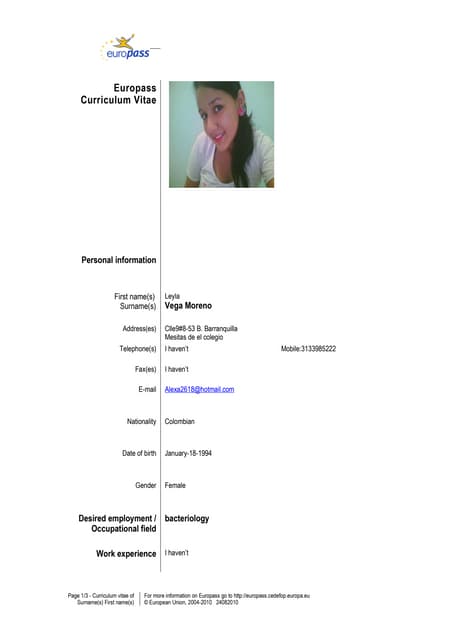 Curriculum vitae
